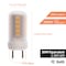 Newhouse Lighting GY8.6 2.3W LED Light Bulb, 120V, 200 Lumens, Warm White, PK 4 GY8-2320-4 - alternate 2